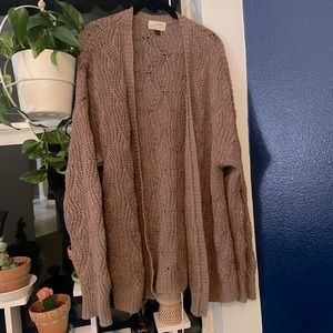 chunky knit cardigan!
